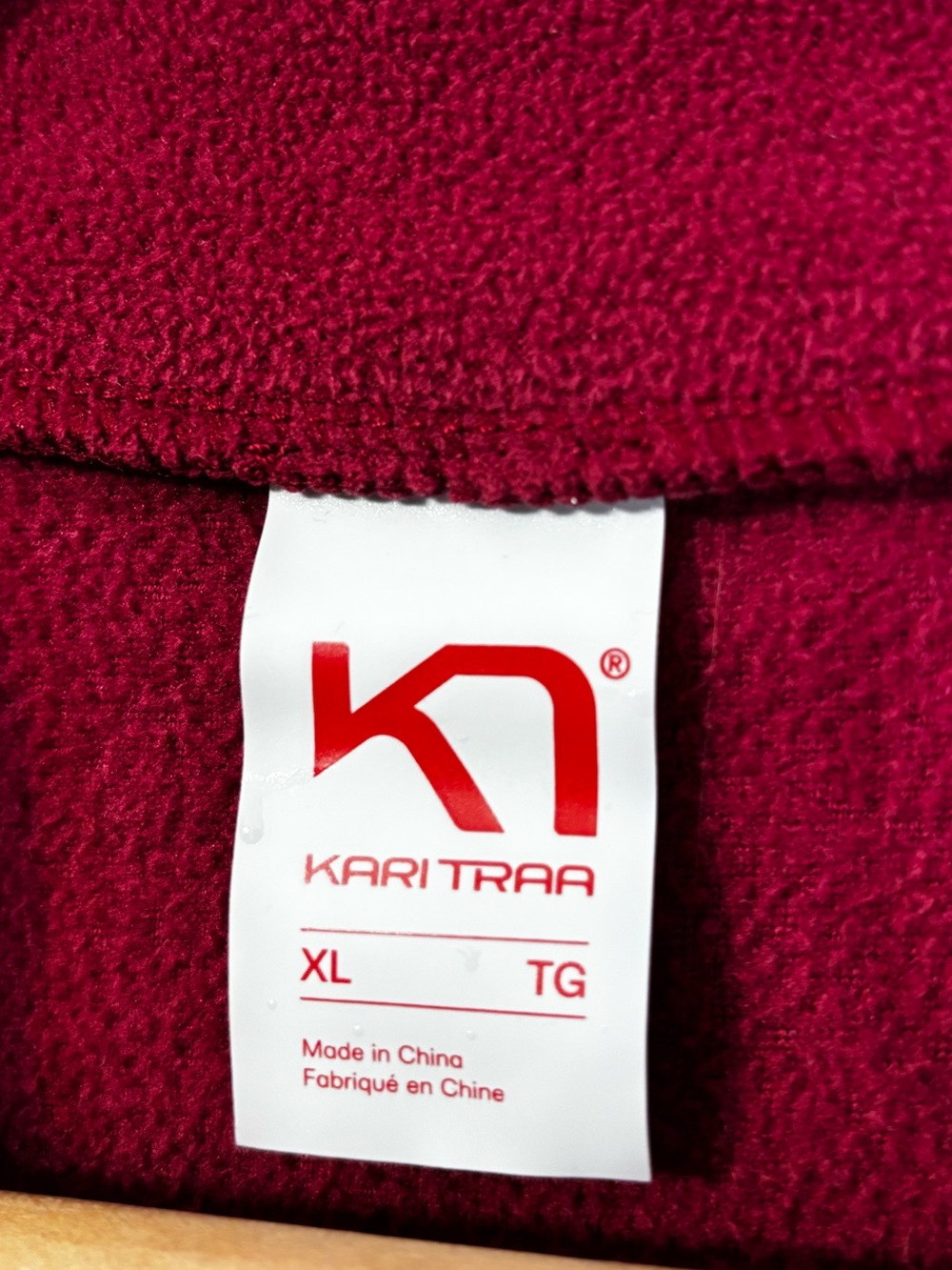 Kari Traa Fleece Raspberry/Pink Full Zip Jacket XL - Picture 2 of 5